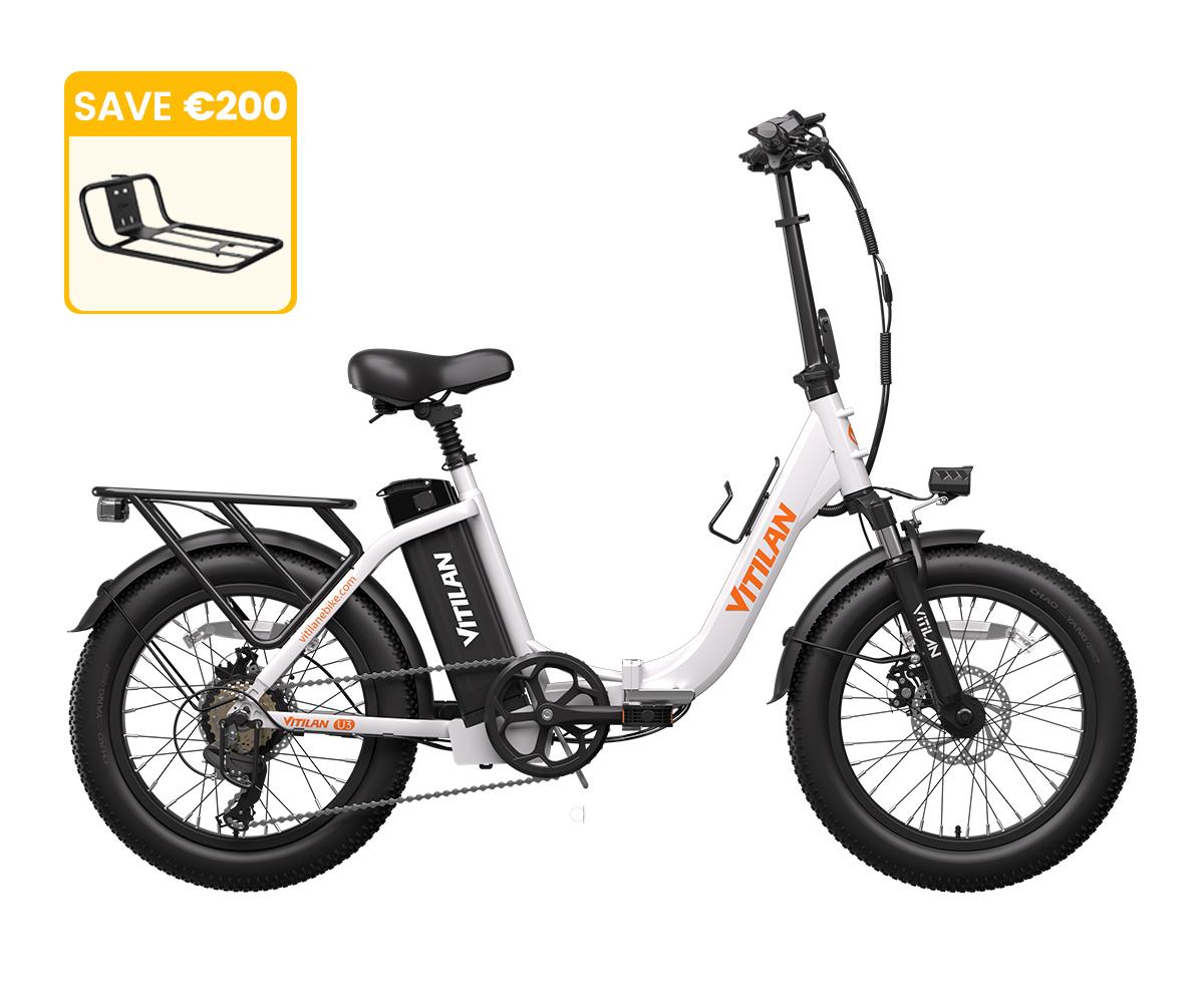 U3 Full Suspension Foldable Fat Tire Electric Bike