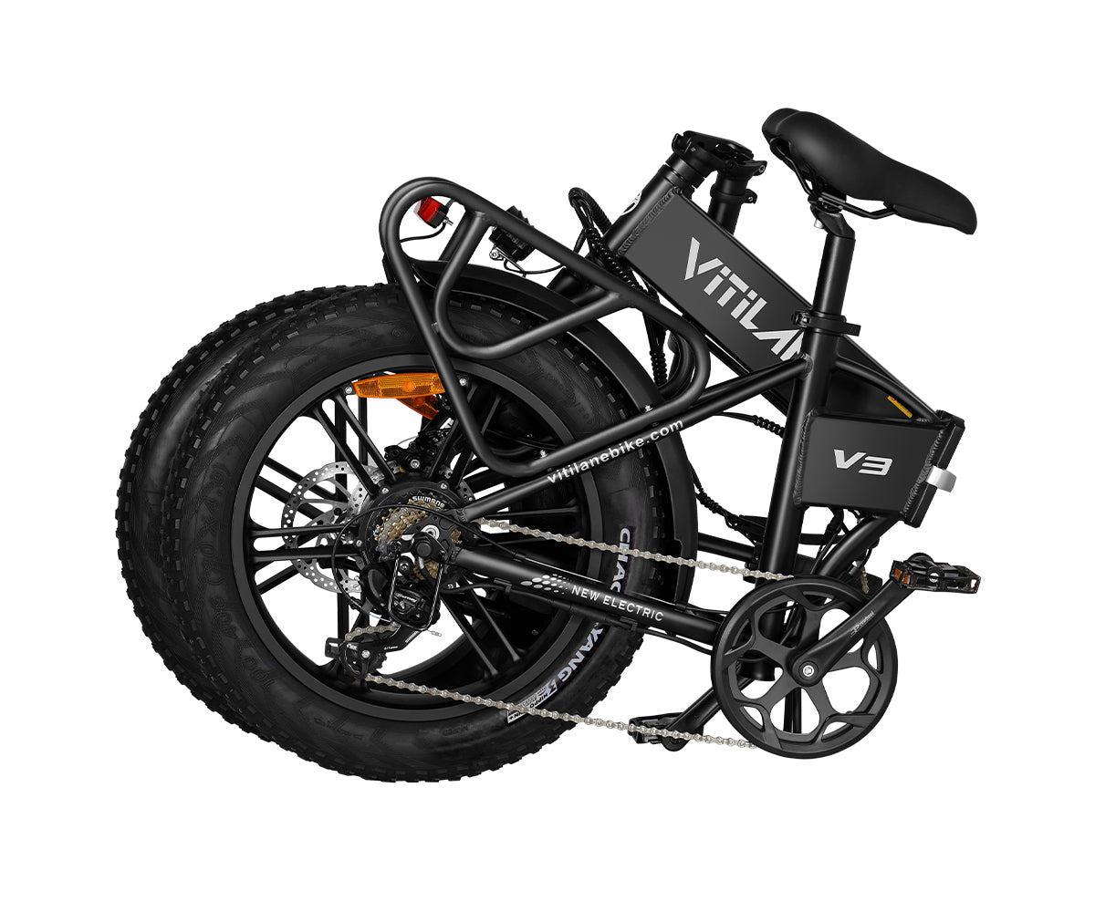 V3 2.0 Folding Fat Tires Adult All Terrain Electric Bike