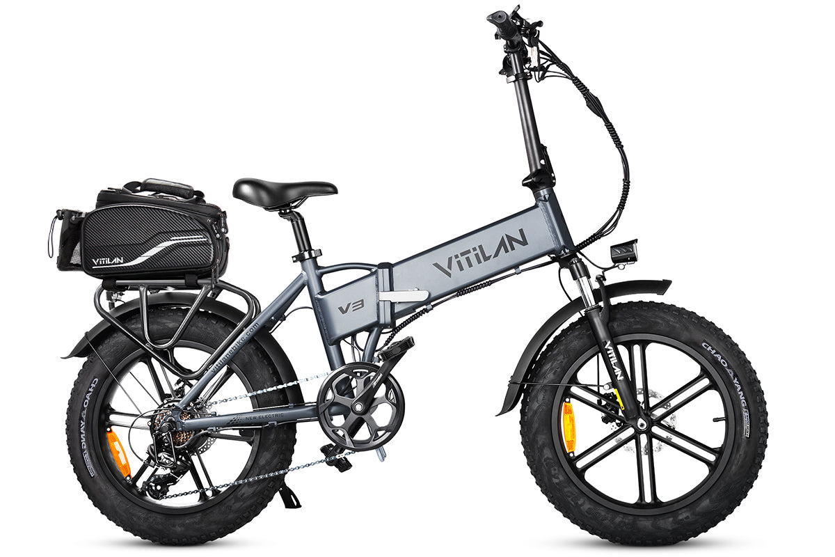 V3 2.0 Folding Fat Tires Adult All Terrain Electric Bike