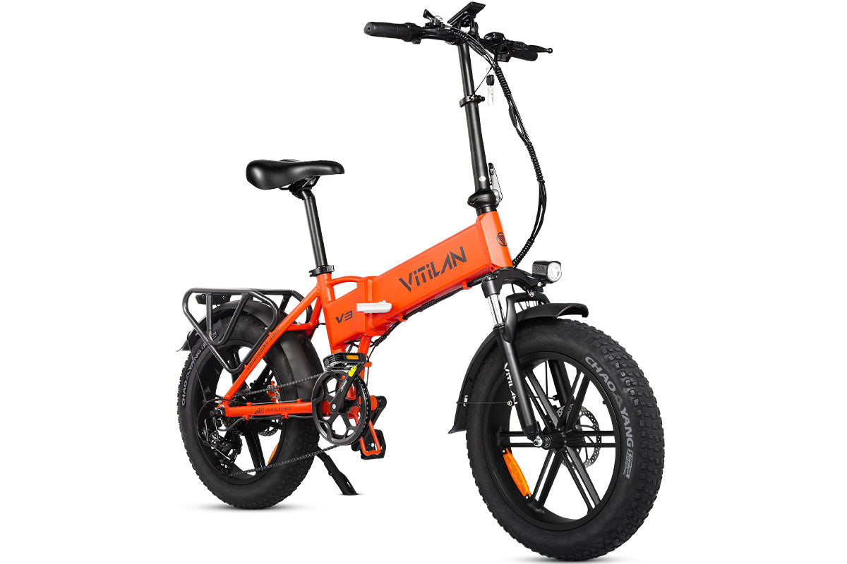 V3 2.0 Folding Fat Tires Adult All Terrain Electric Bike