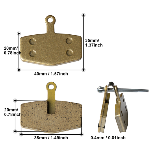Ketone Resin Metal Disc Brake Pads for V3 1.0 E-Bike