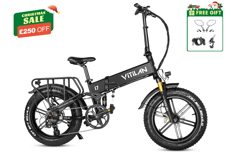 I7 Pro Folding Full Suspension Electric Bike